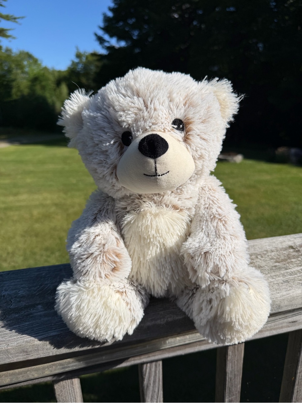 Warmies Marshmallow Bear | Weighted Heat & Chill Lavender Plush